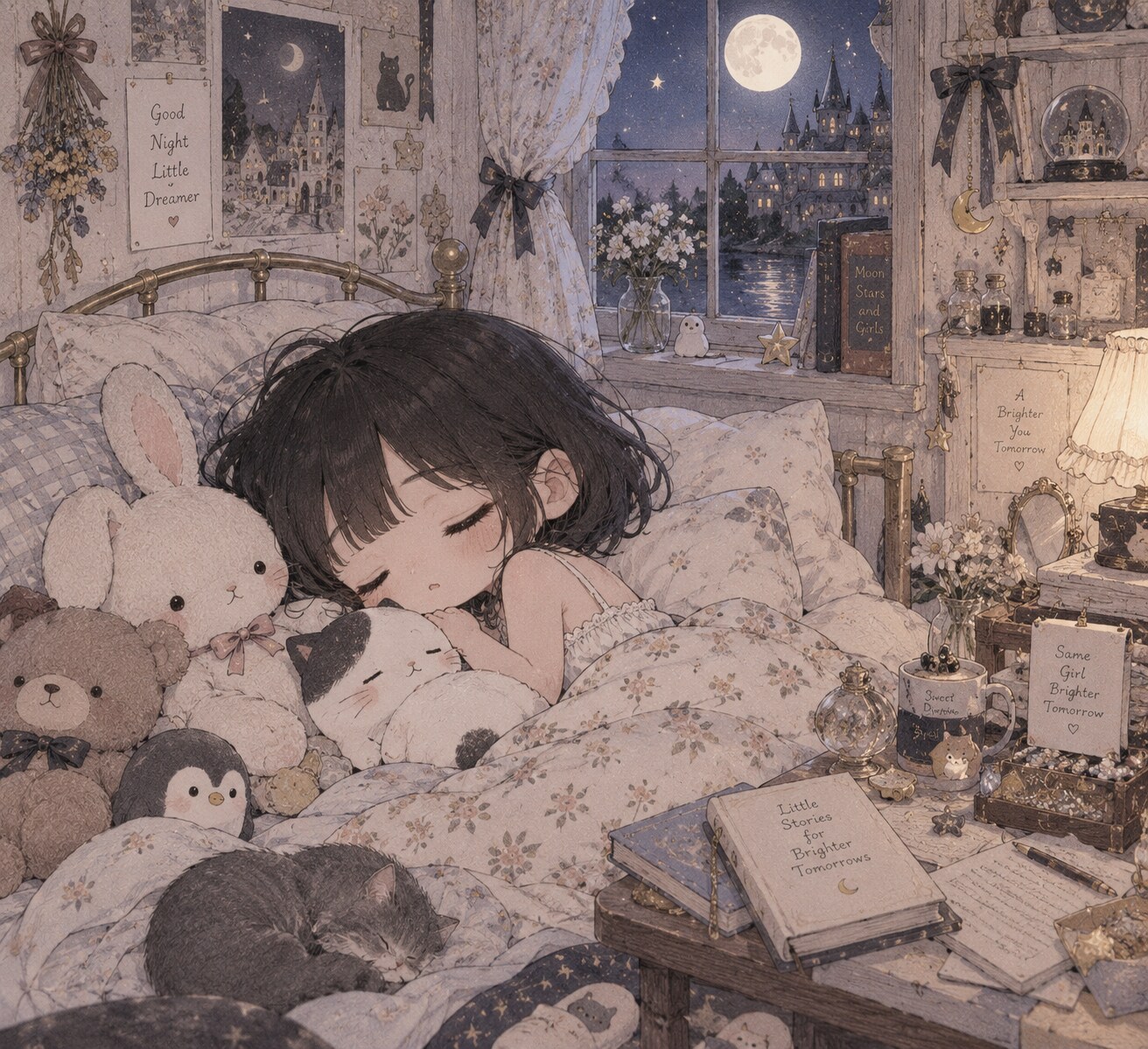 お月様が見ている3 | の人気AIイラスト・グラビア