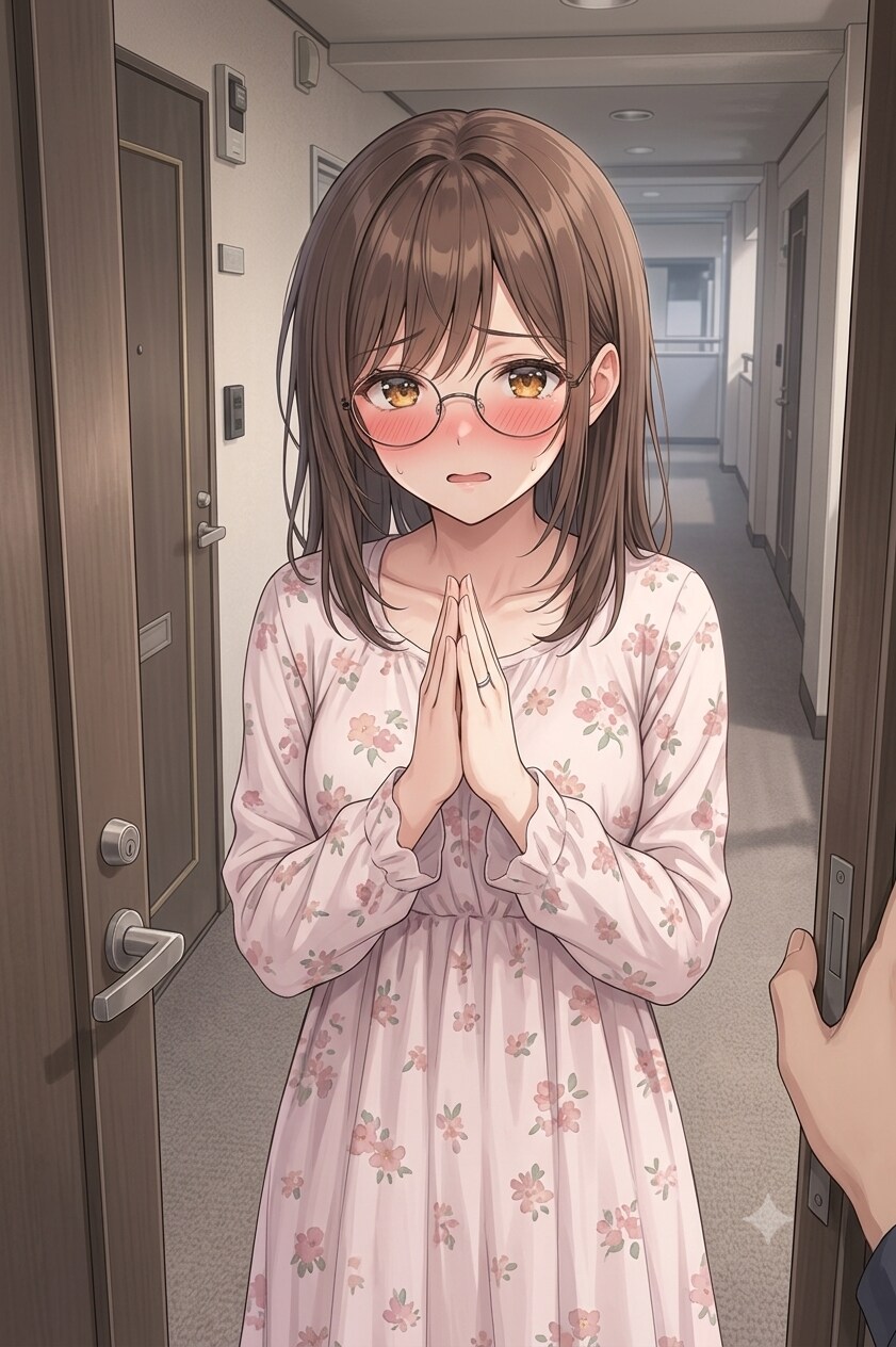 泥酔粗相を謝りに来た若妻