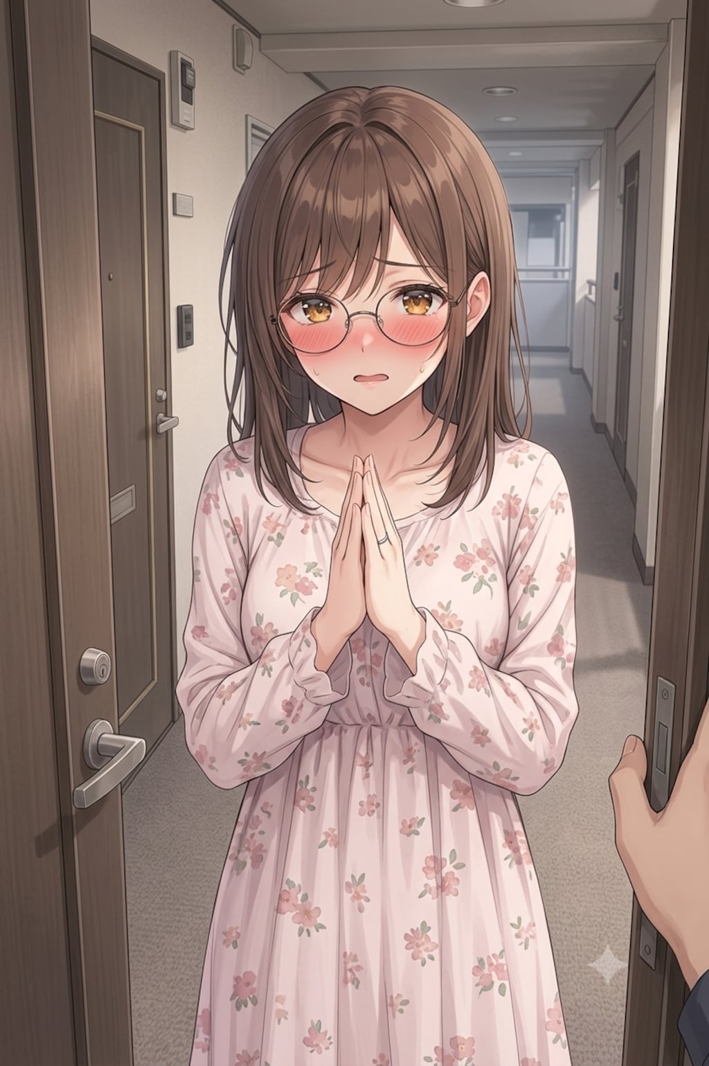 泥酔粗相を謝りに来た若妻