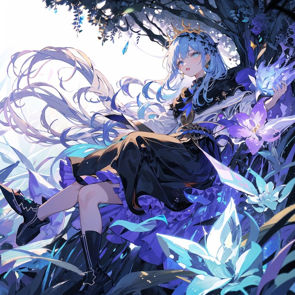 Flower blooming in a dream