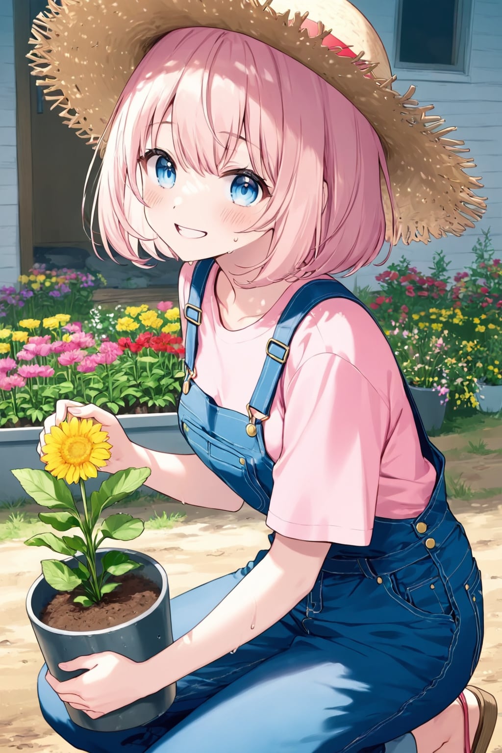 麦わらガーデニング | の人気AIイラスト・グラビア