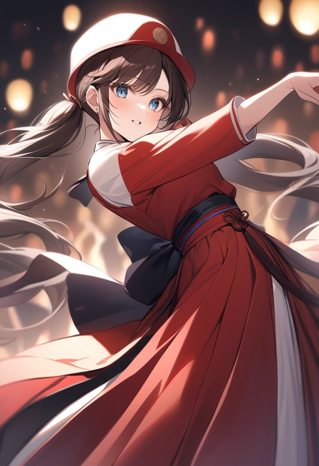 焦茶髪娘（舞い）