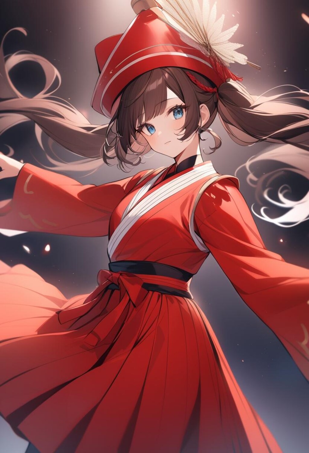 焦茶髪娘（舞い）