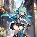 自転車に乗る騎士 3枚目