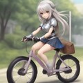 自転車に乗る騎士 7枚目