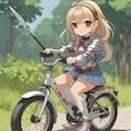自転車に乗る騎士 9枚目
