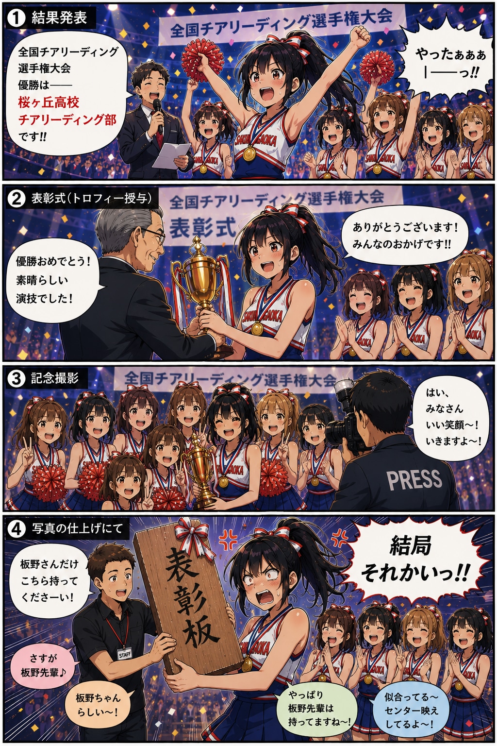 4コマ　板野ちゃん