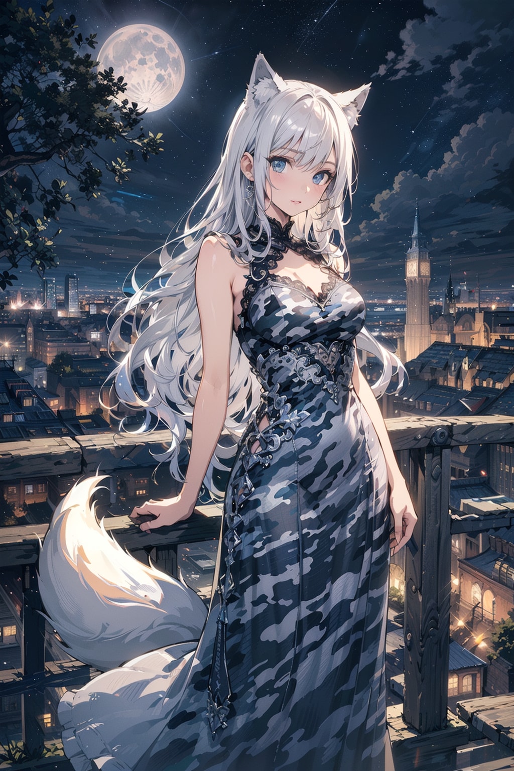 迷彩マキシドレス👗🐺✨