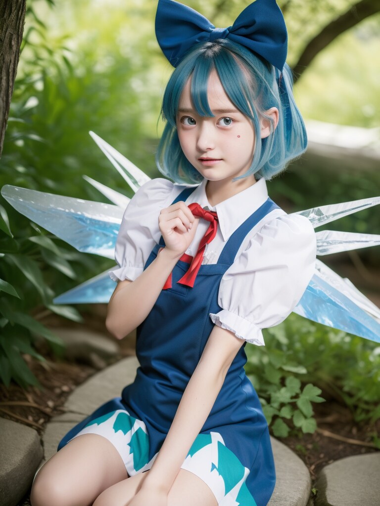 コスプレ（チルノ）