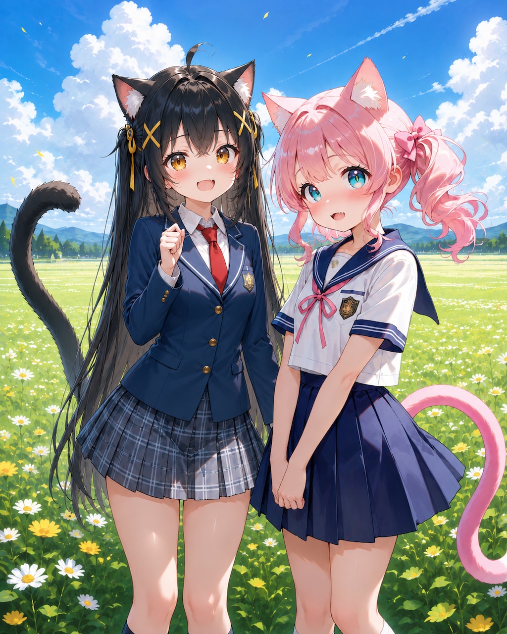 ミミちゃんと猫耳ピンクちゃん