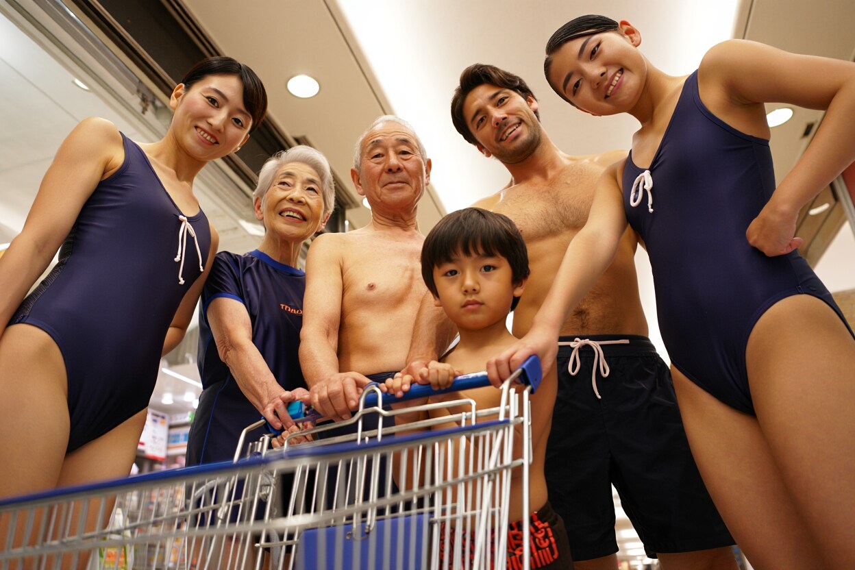 家族みんなでショッピング！