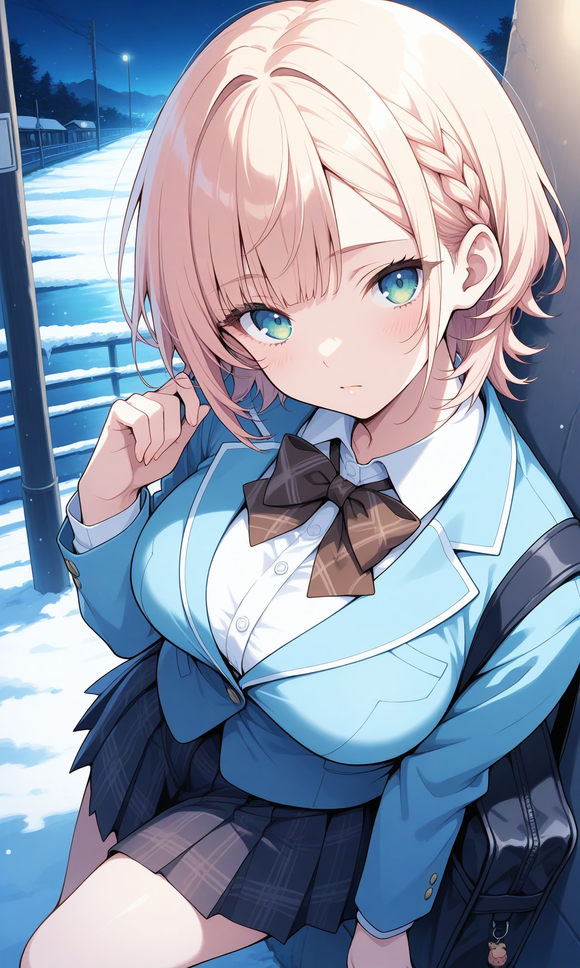 冬の帰り道 | の人気AIイラスト・グラビア