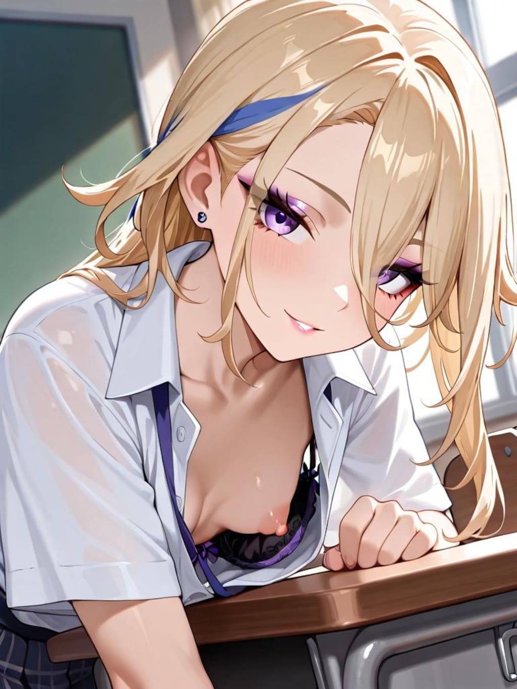 【原神】クロリンデ×金髪JK×ちっぱい