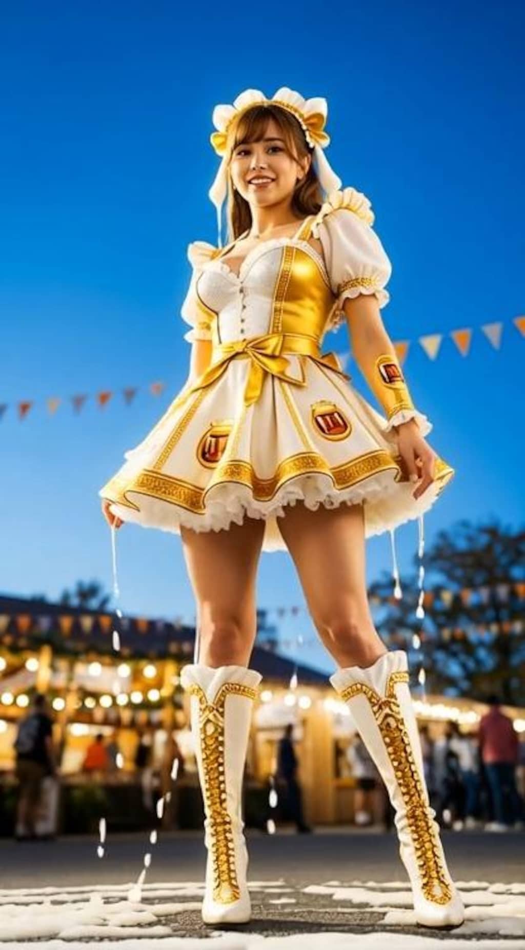 ビールの魔法少女に変身！ [動画あり]