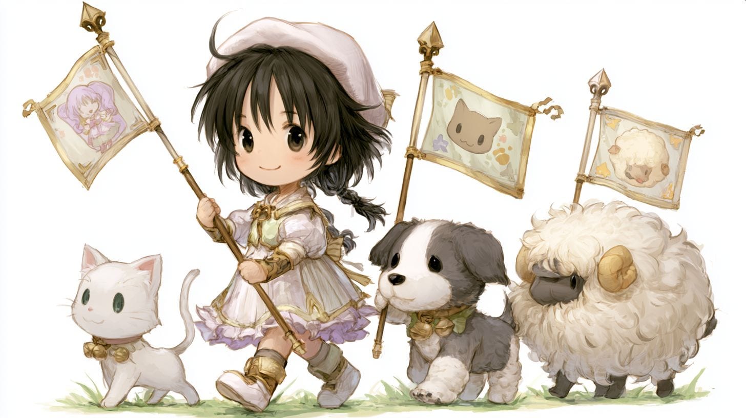 なかよし行進 | の人気AIイラスト・グラビア