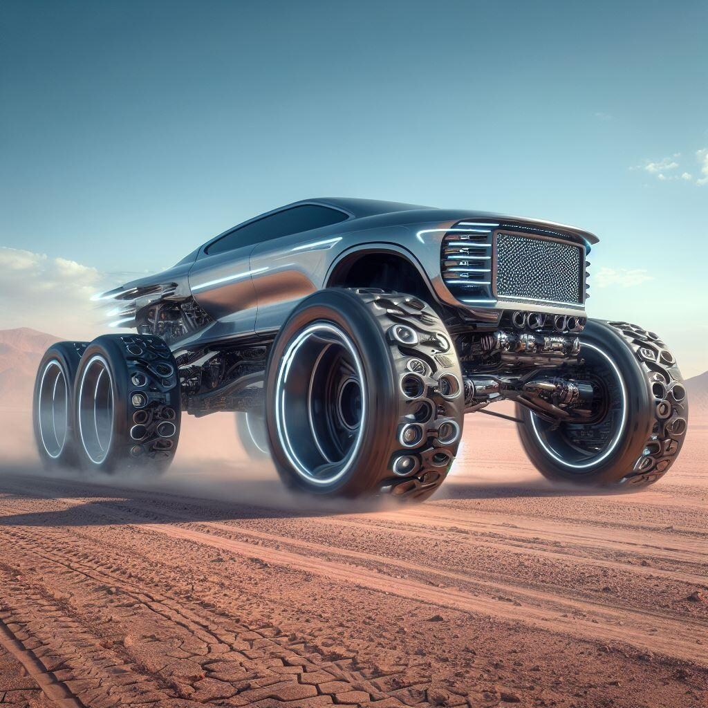 【習作】近未来的な全輪駆動車