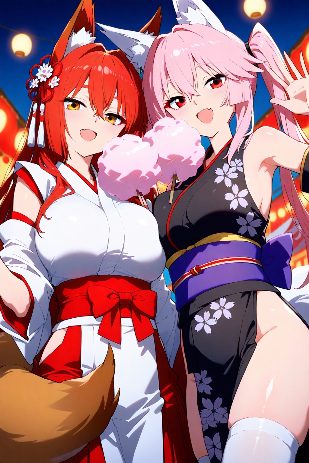 わたがし浮いてますね