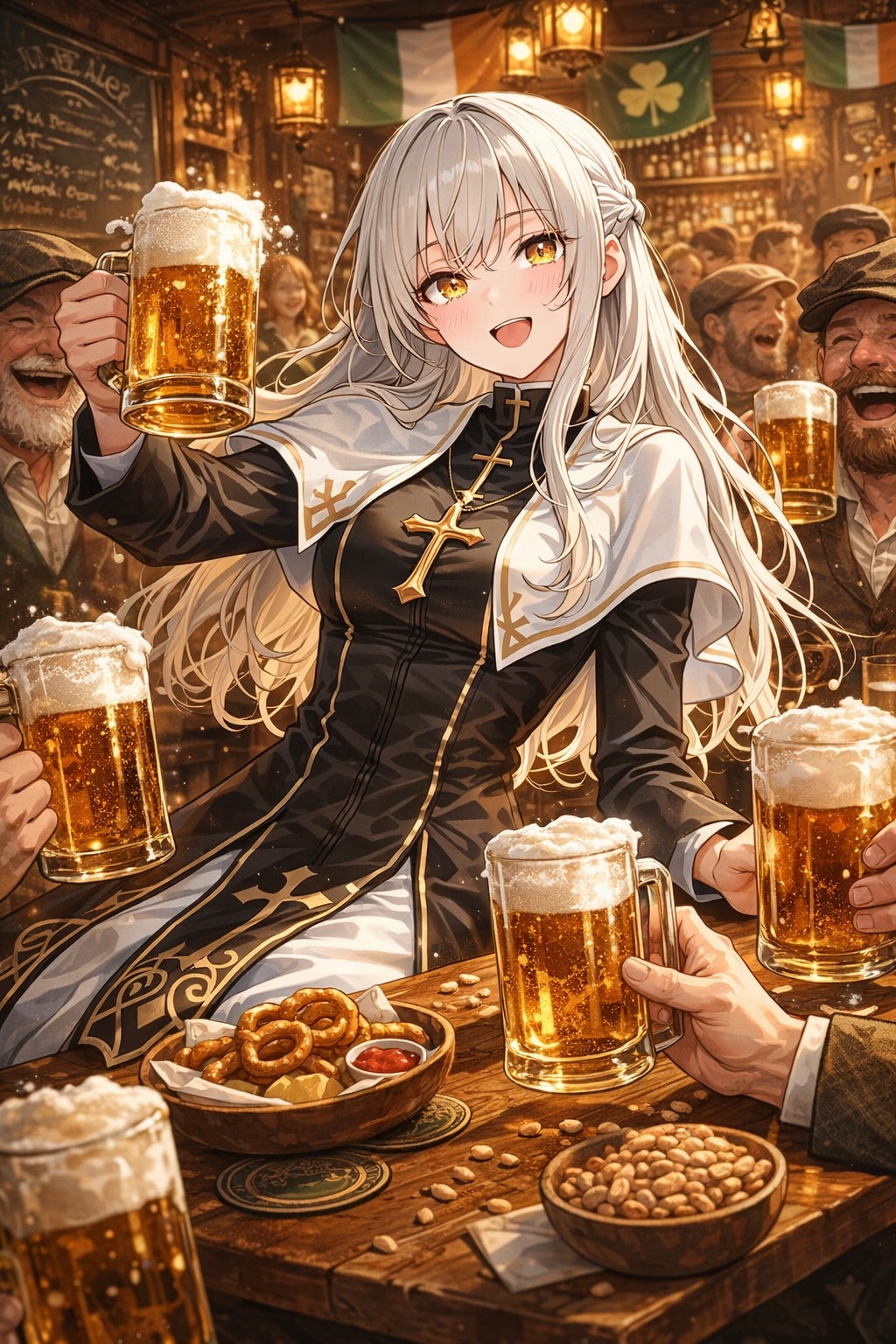 アイリッシュパブで飲むジルリィさん | の人気AIイラスト・グラビア