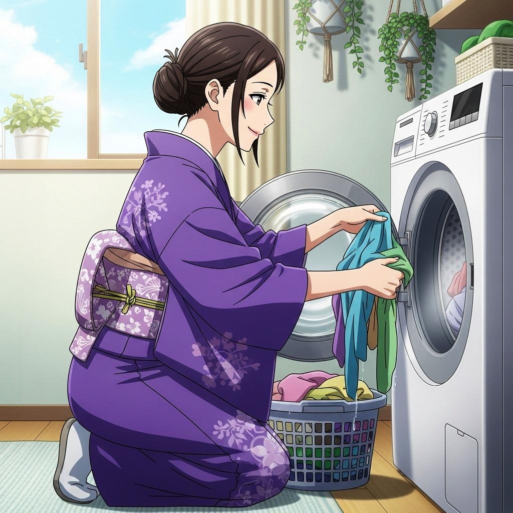 主婦、和夢さん40歳の日常～お洗濯