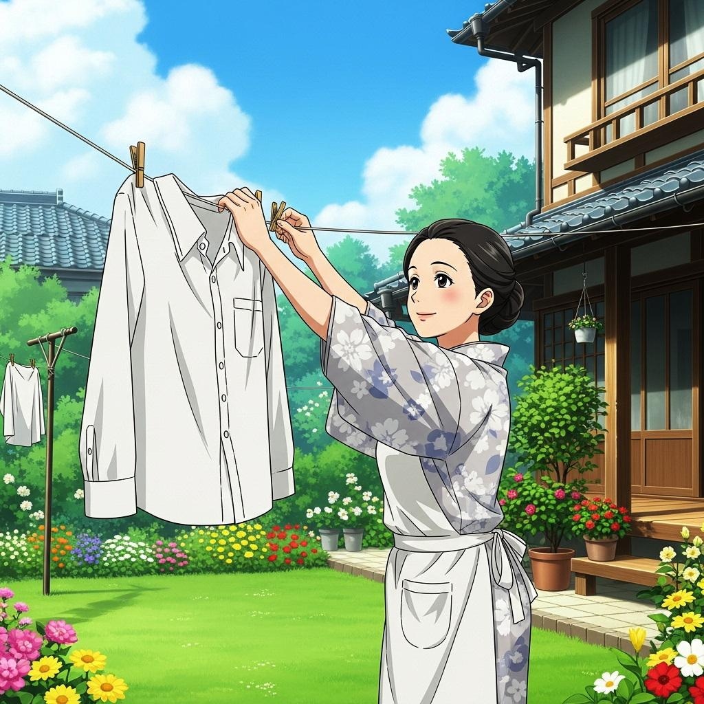 主婦、和夢さん40歳の日常～お洗濯