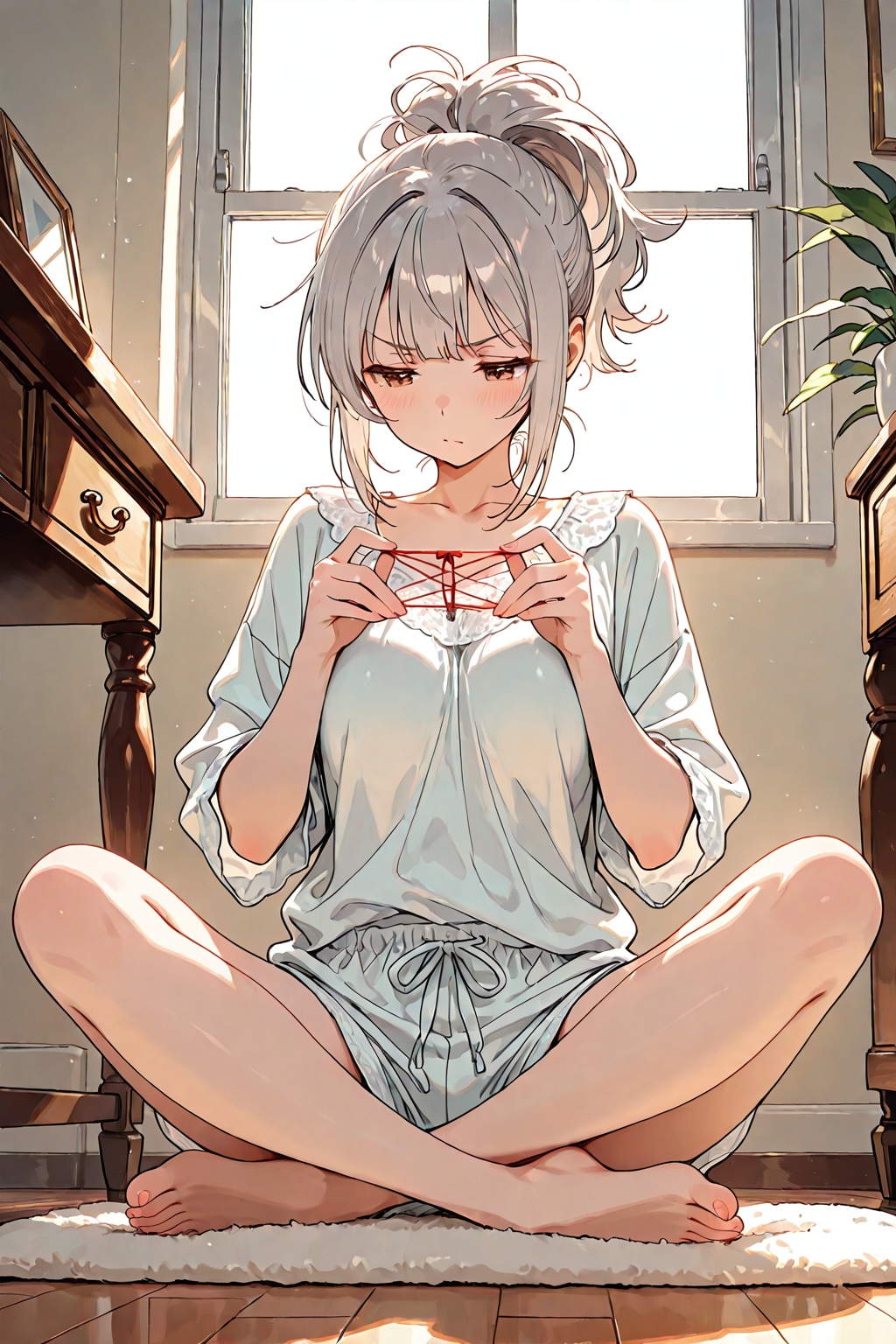 あやとりしちゃう女子 | の人気AIイラスト・グラビア