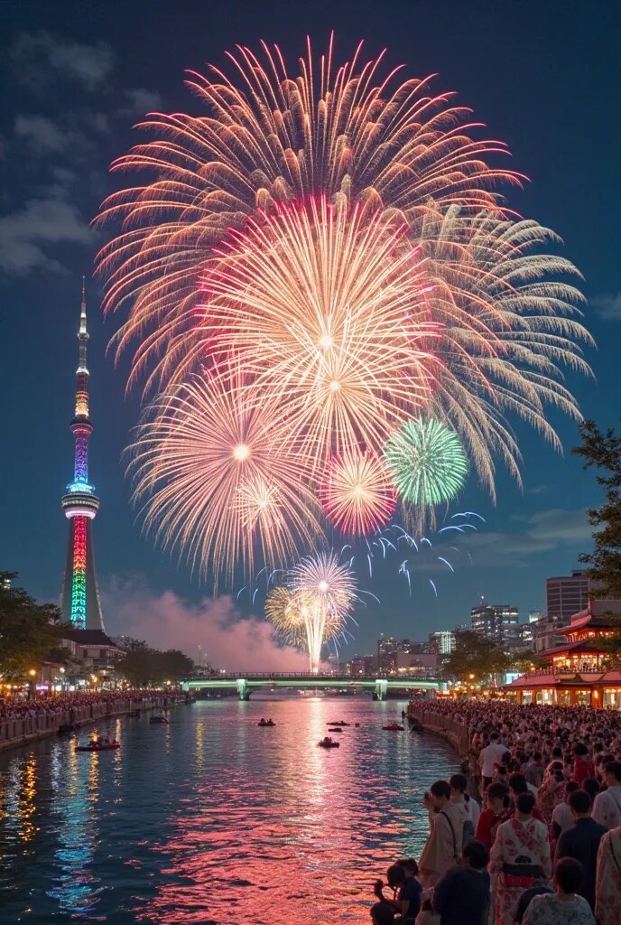 隅田川花火大会 | の人気AIイラスト・グラビア