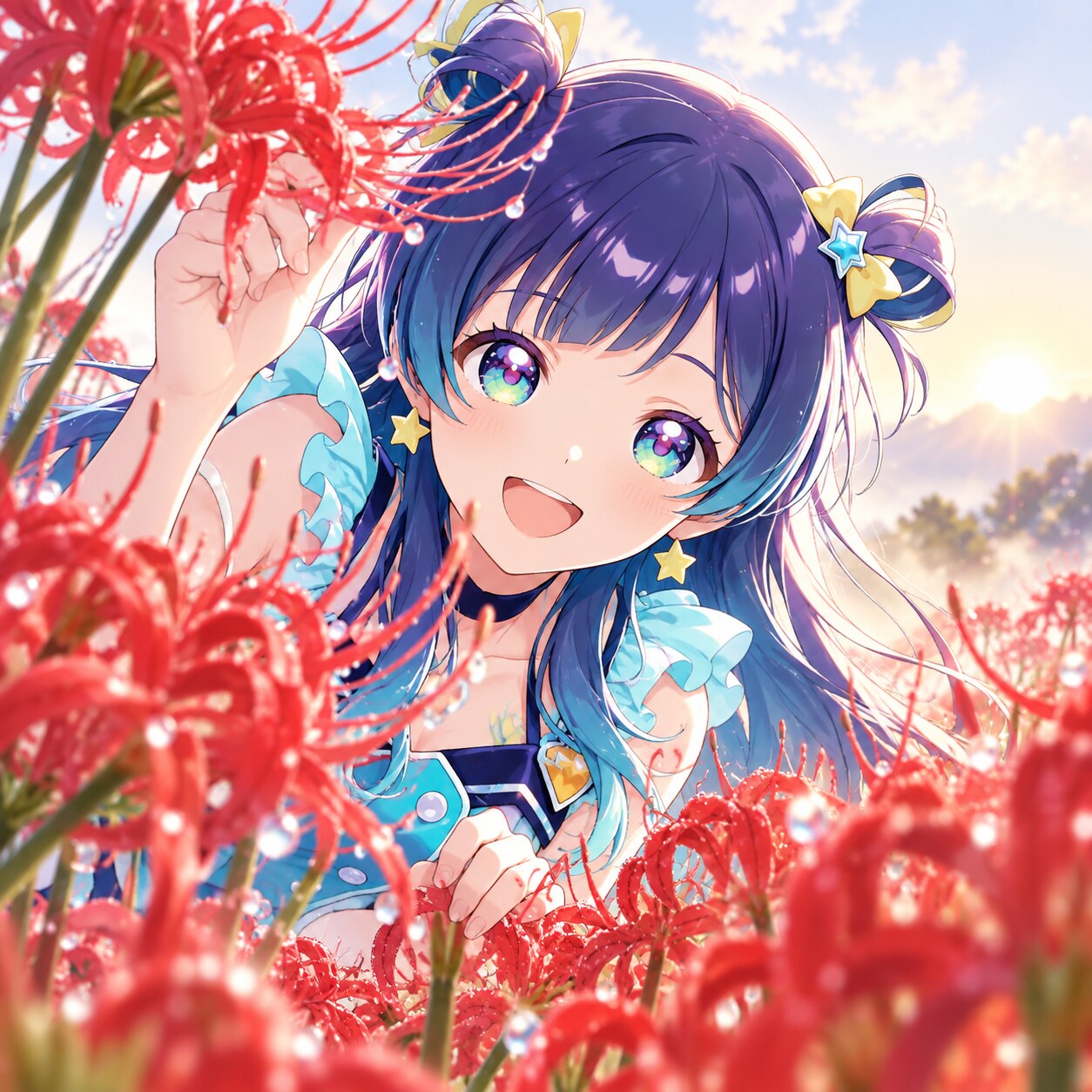 こんにちは曼珠沙華（１）３時のアイドル　GPTimages2.5 | の人気AIイラスト・グラビア