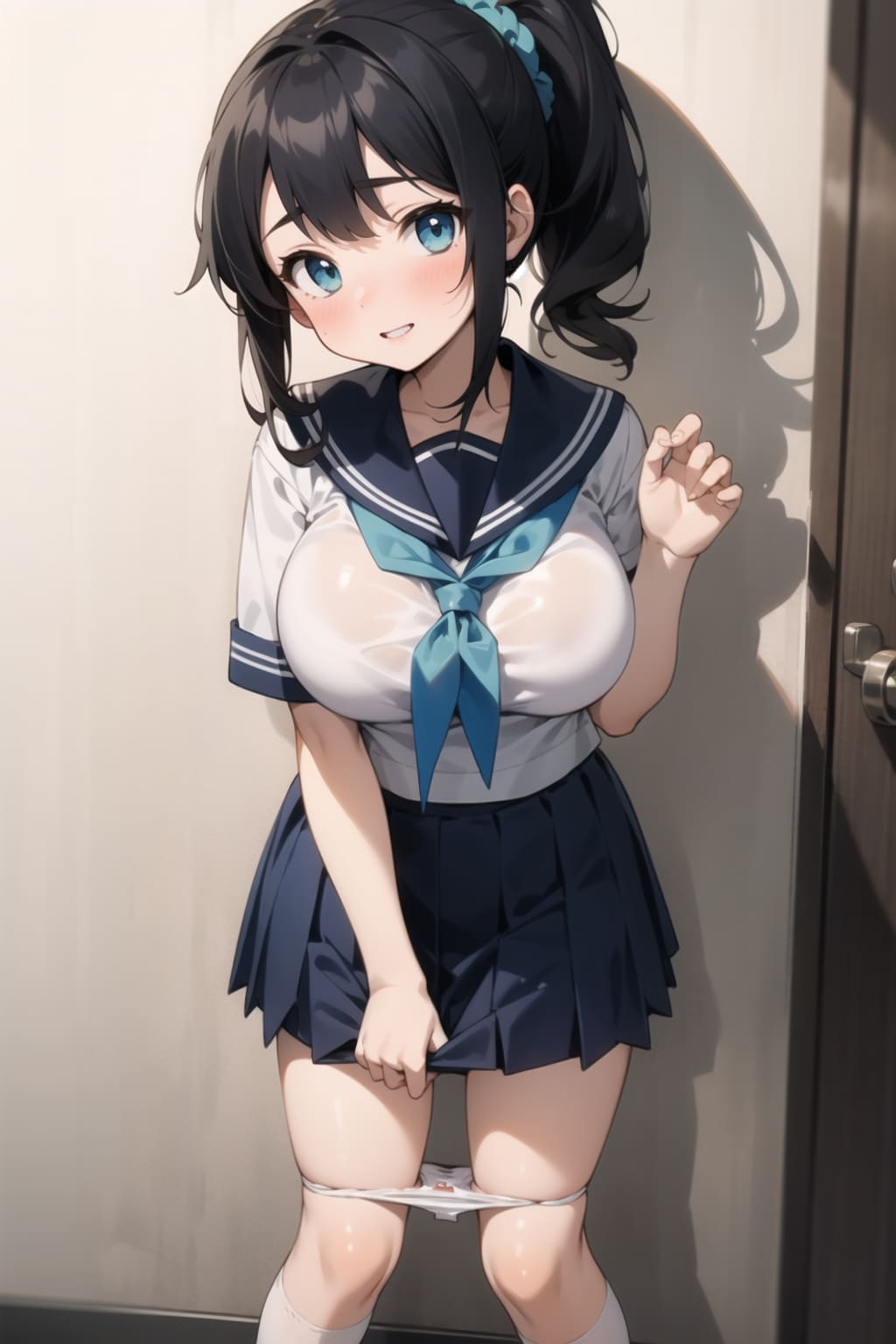 パンツだけ脱いでもらう