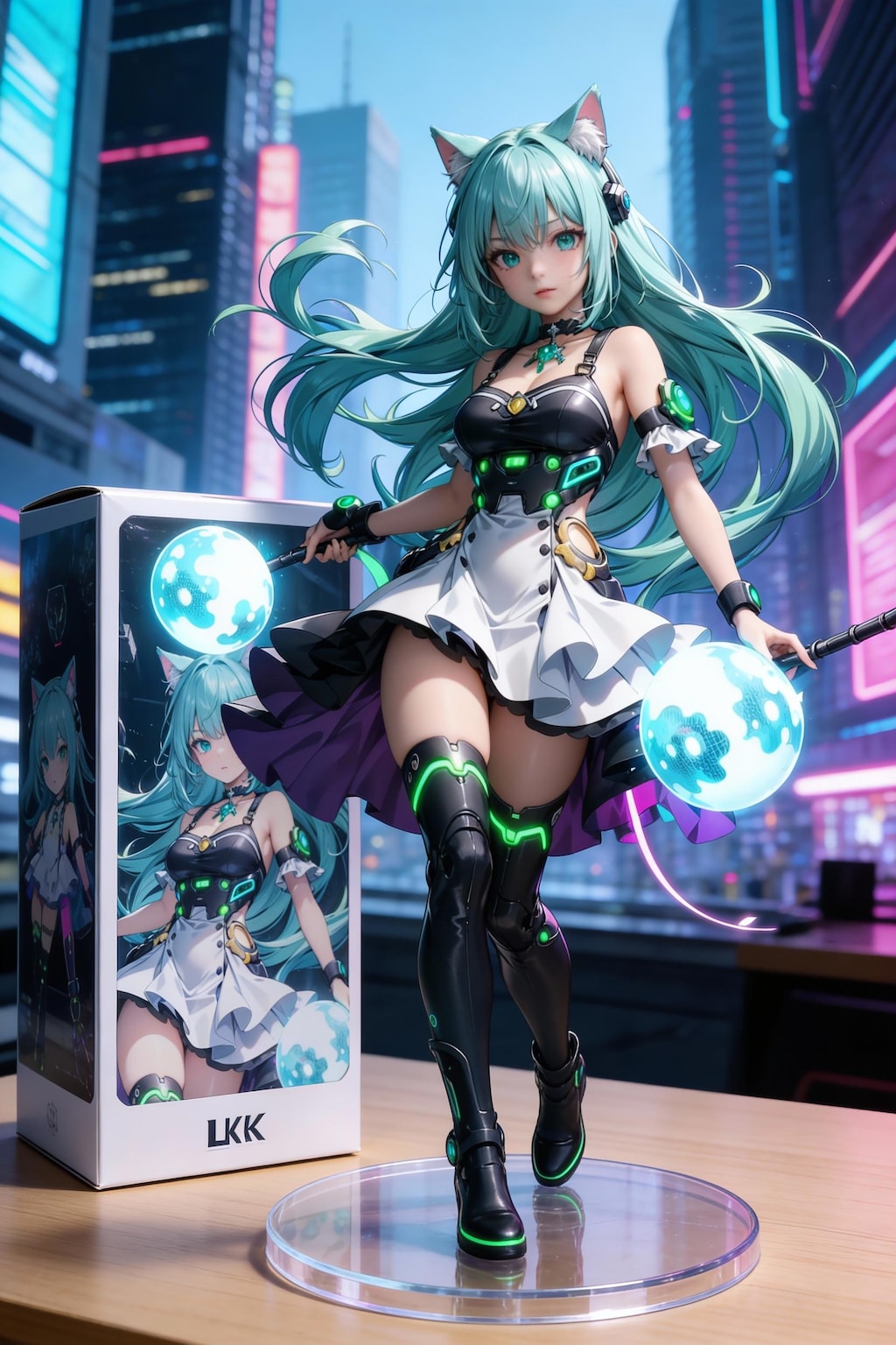 【V4Bでも使える技法】ネオンライティング✨🐱