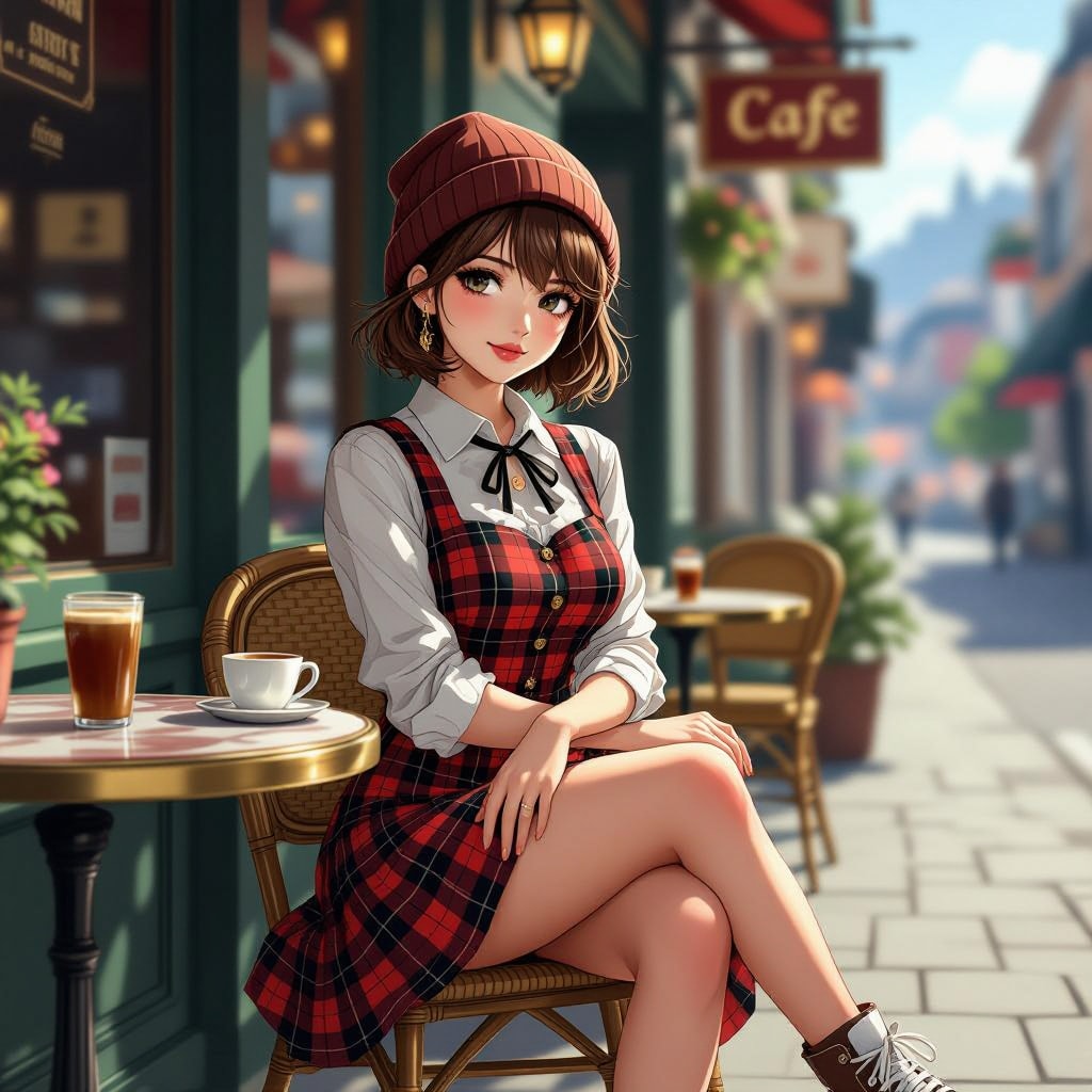 異国の風、カフェの午後