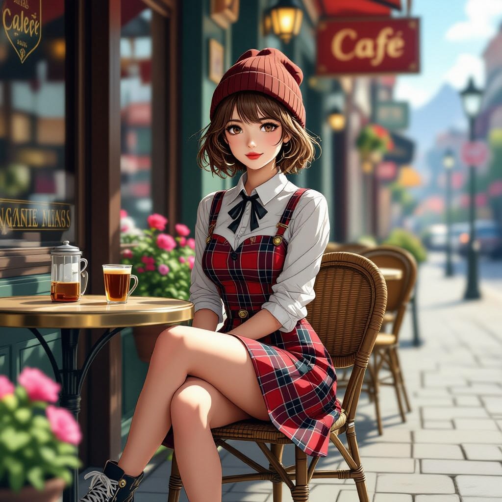 異国の風、カフェの午後