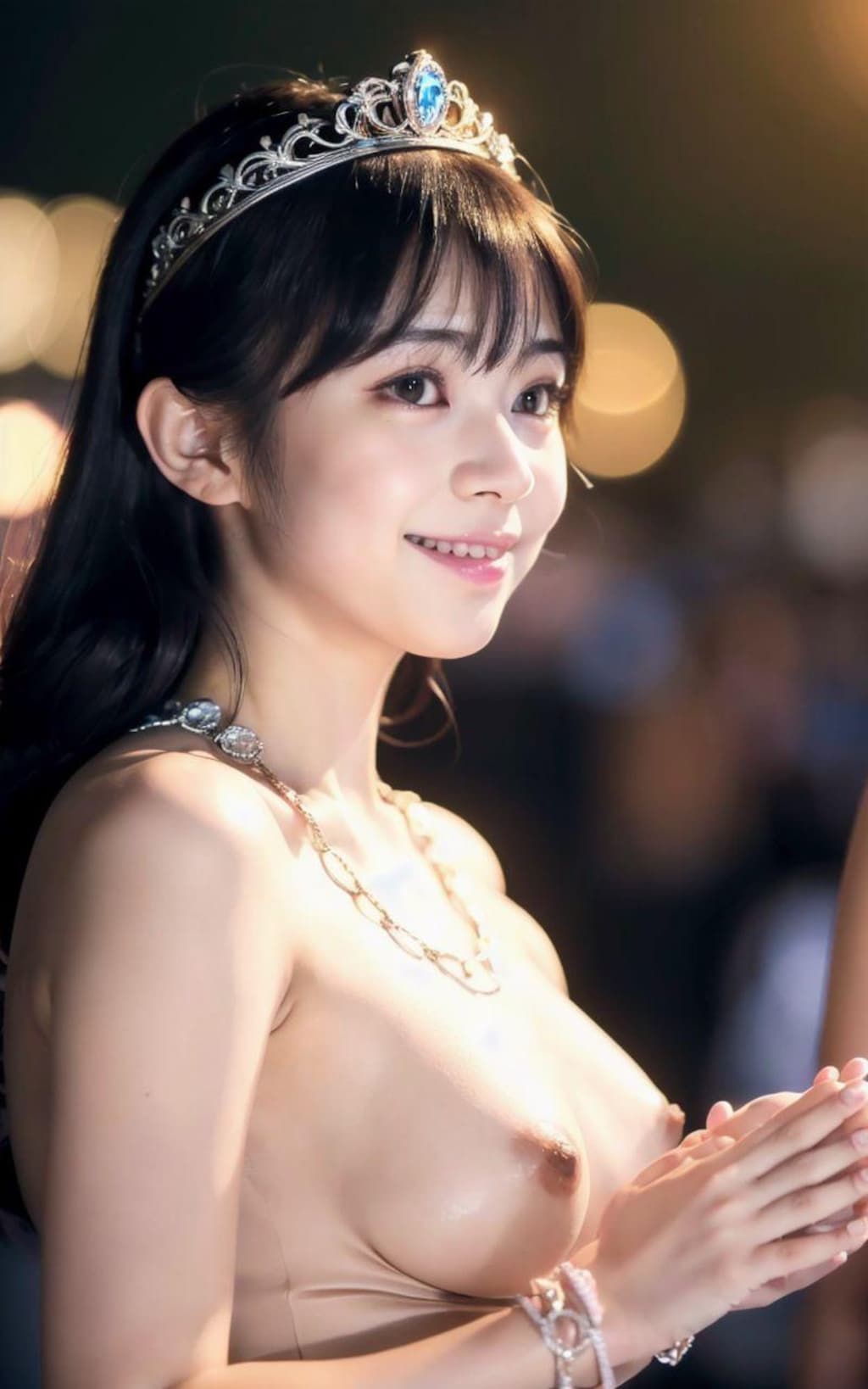 ここにきて、えちえちプリンセス美女と握手！