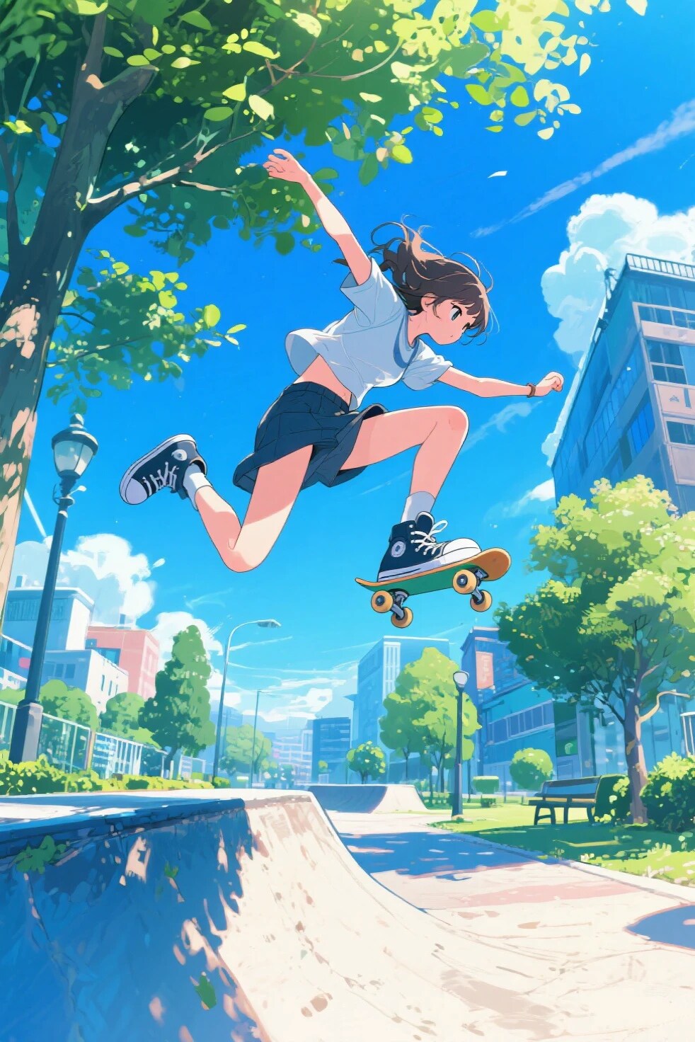 片足滑板靴 | の人気AIイラスト・グラビア