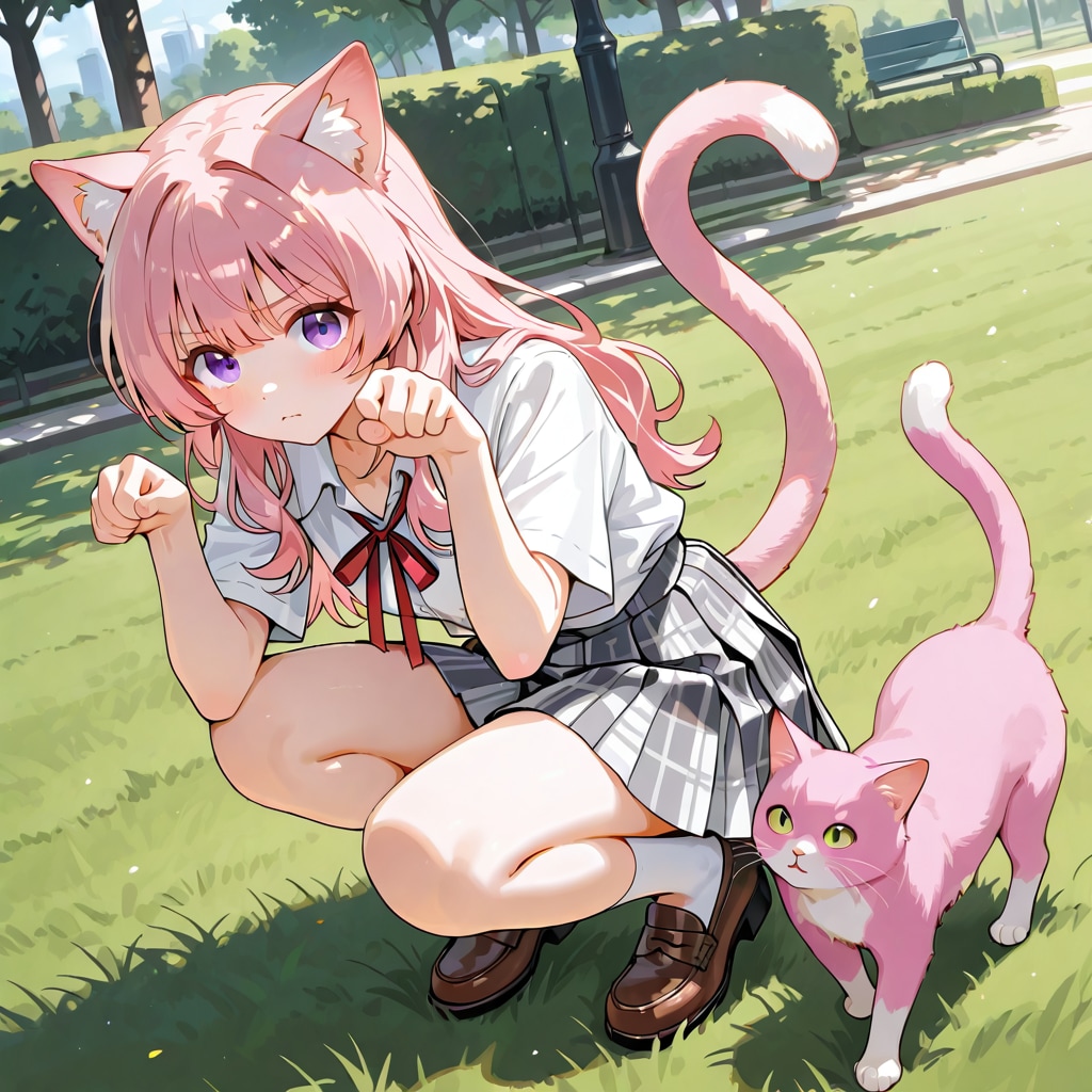 猫耳少女 | の人気AIイラスト・グラビア