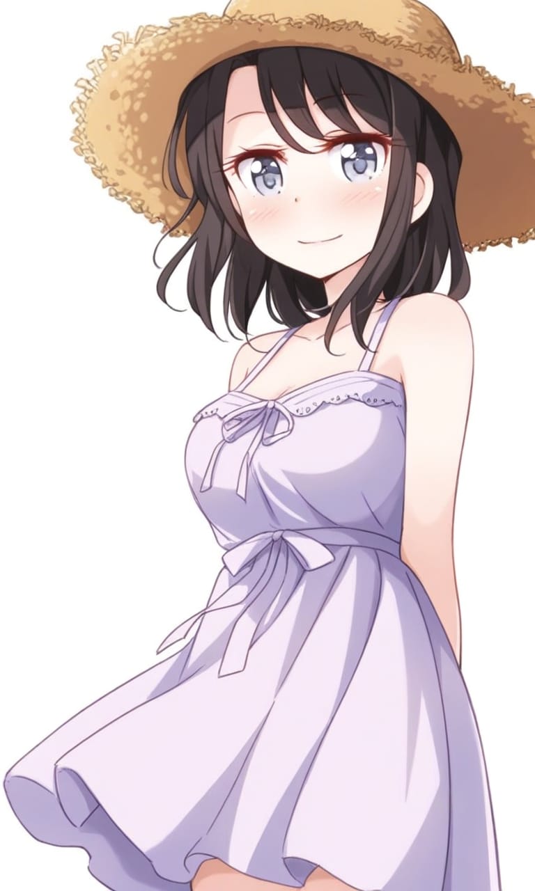 奥沢美咲 麦わら帽子とワンピース