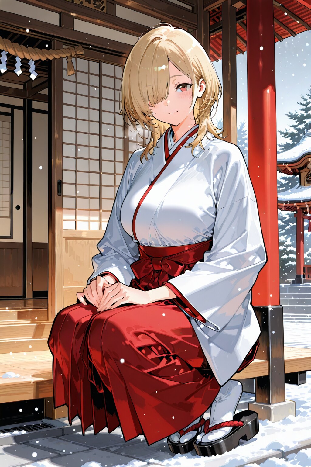 今日は、巫女さんのコスプレです💕