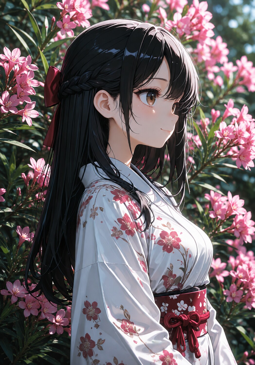 夾竹桃の庭 | の人気AIイラスト・グラビア