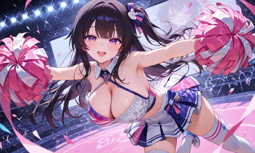 チアガールの少女