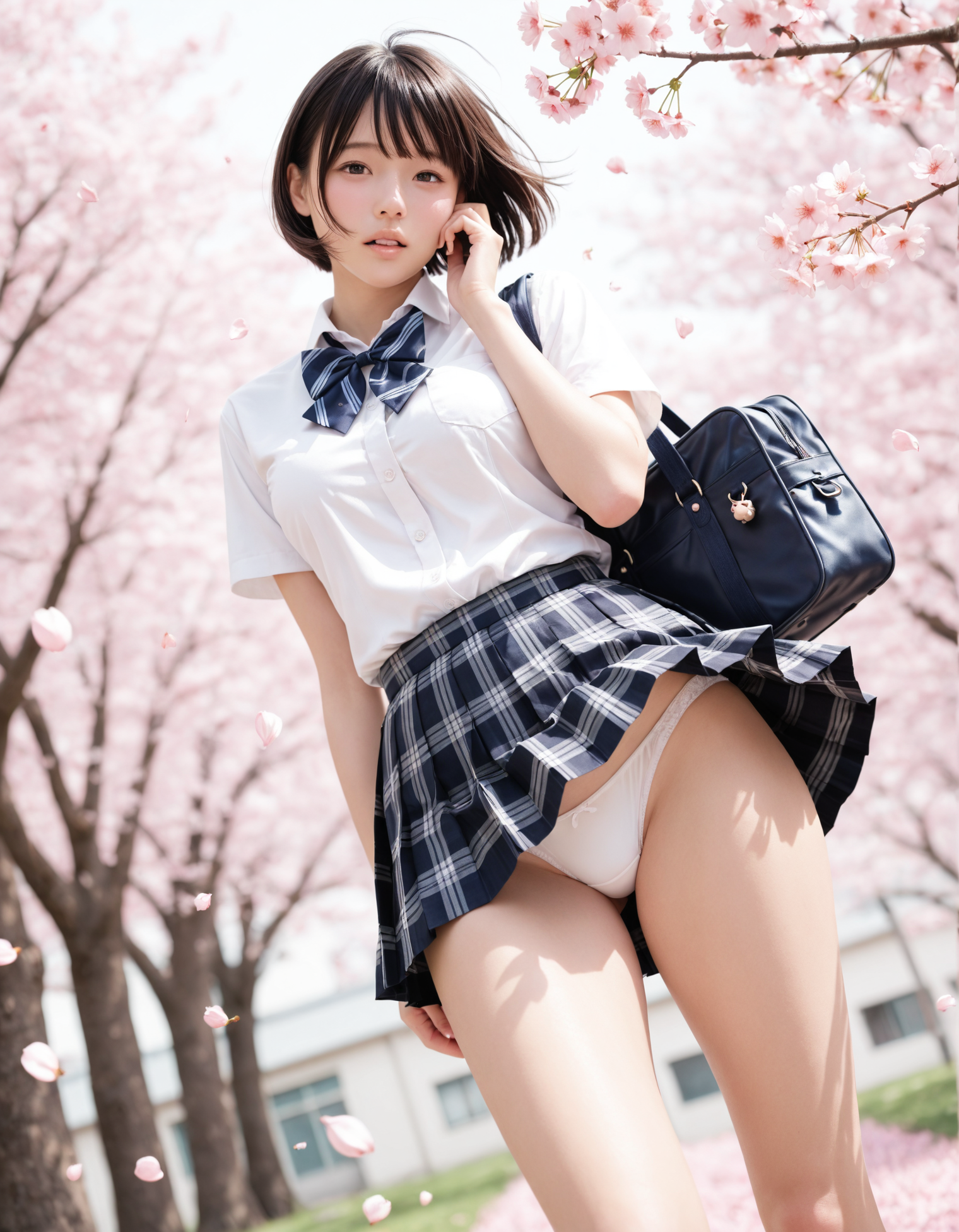 春一番❤❤純白パンティ