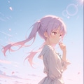 お花畑とジト目ちゃん 4枚目