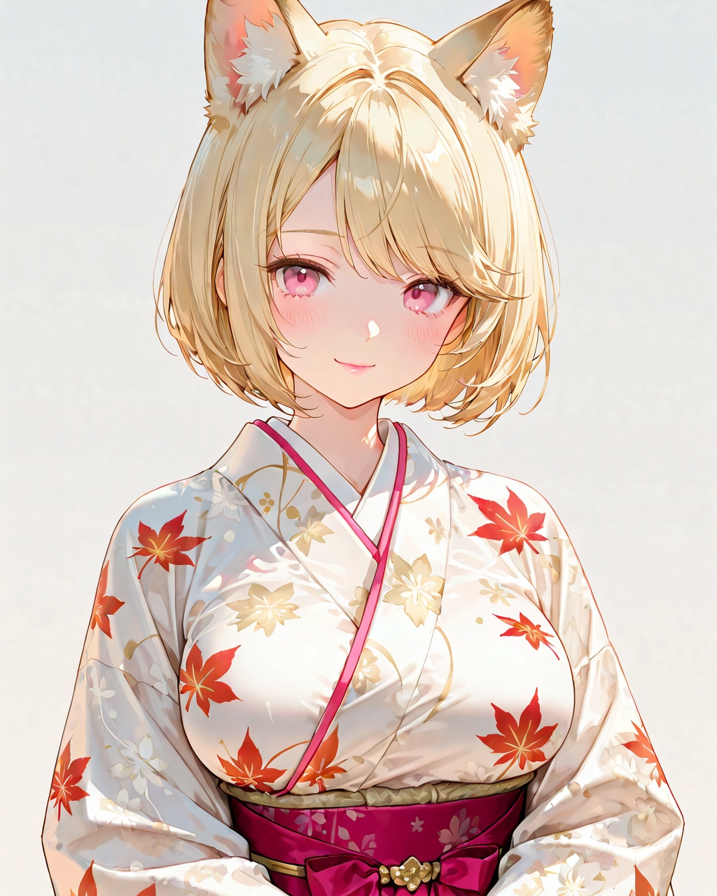 おはよう#133「秋の着物とケモ耳娘」