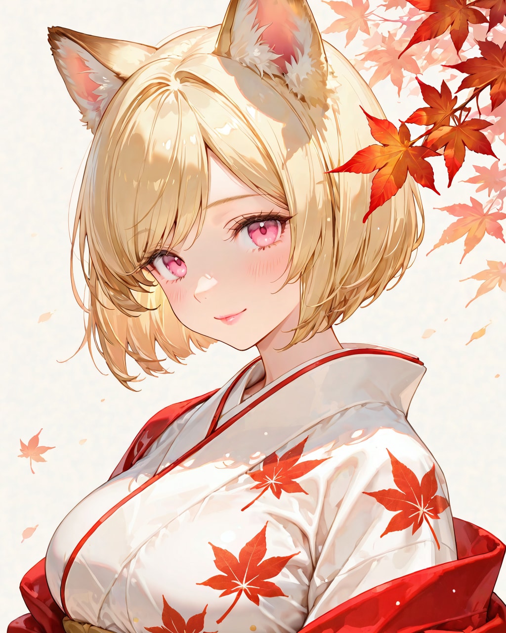 おはよう#133「秋の着物とケモ耳娘」