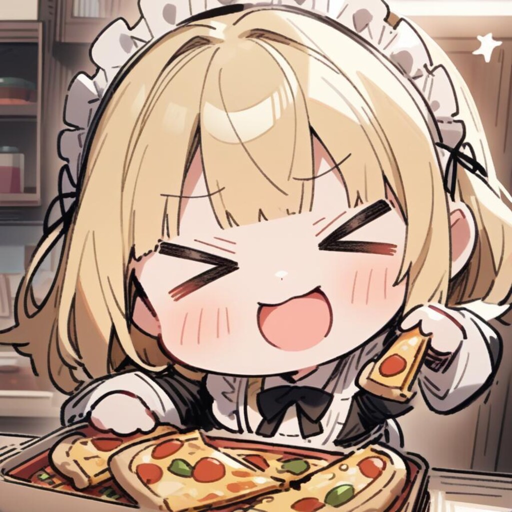 🍕おピッツァべんとぅー作ったら 今日はお出掛けメイドちゃん🍕