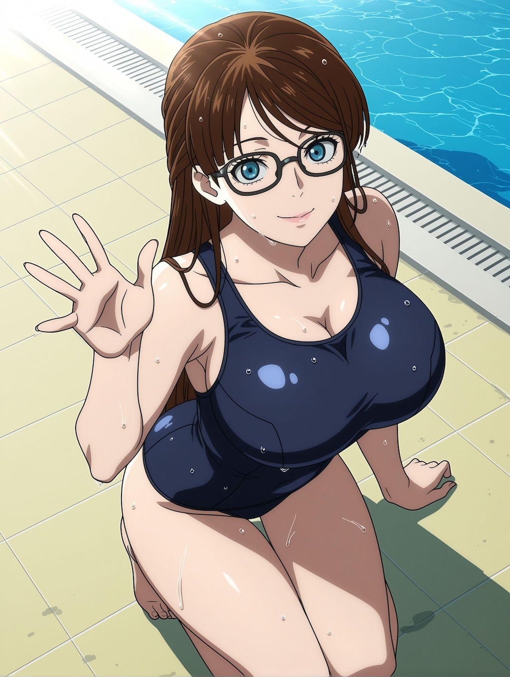 岡田ユリコ×スク水