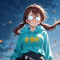 【一ノ瀬千鶴、水原千鶴】　メガネ美人のスカートが 9枚目