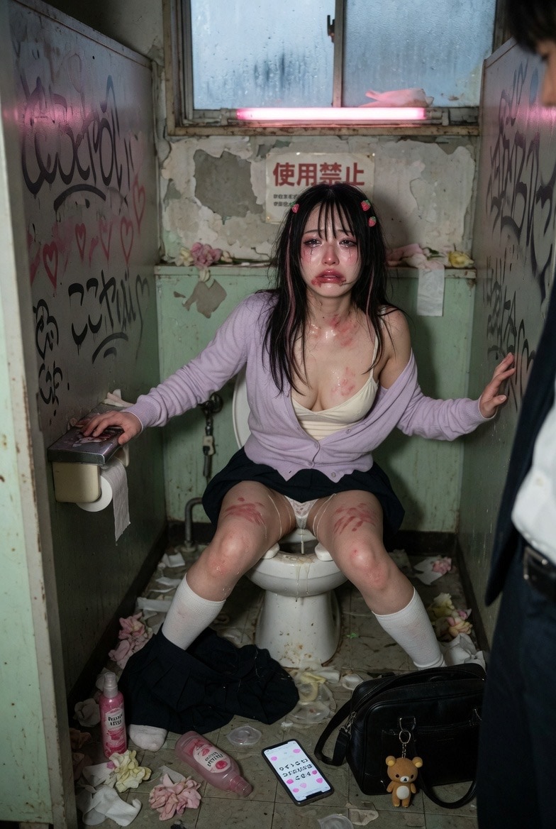 廃墟トイレでやられました。