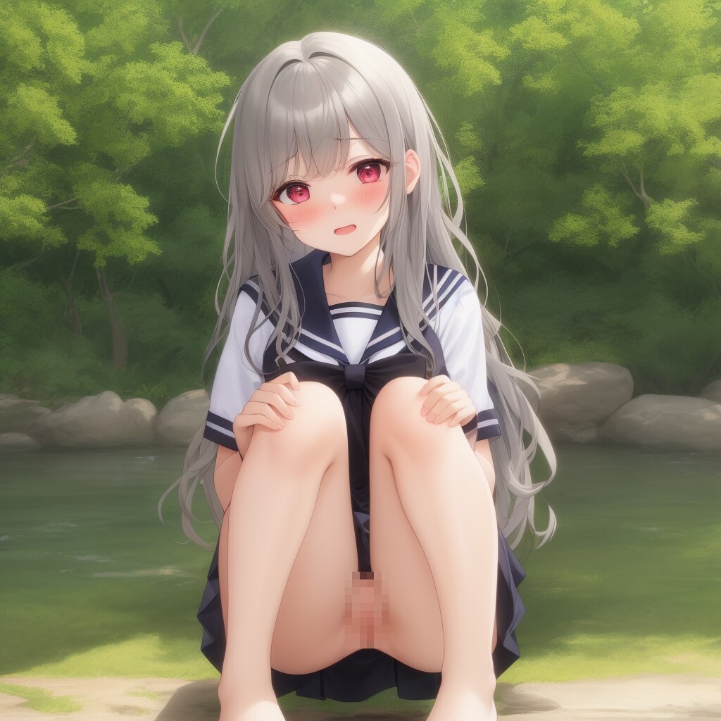 銀髪放尿娘ちゃん１０