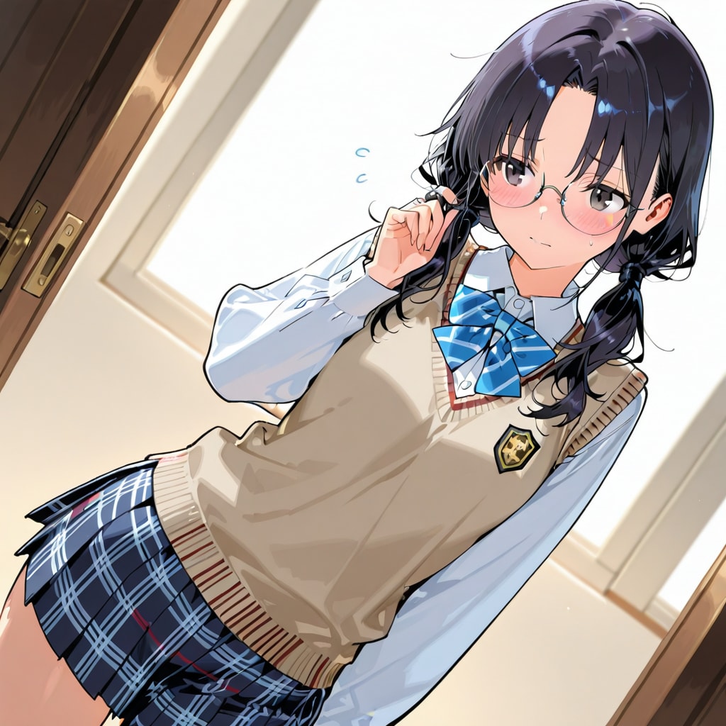 ツインおさげ楓ちゃん