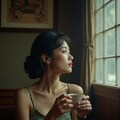 窓の向こうに想いを寄せる美女 6枚目