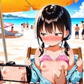 ビーチで露出撮影 10枚目